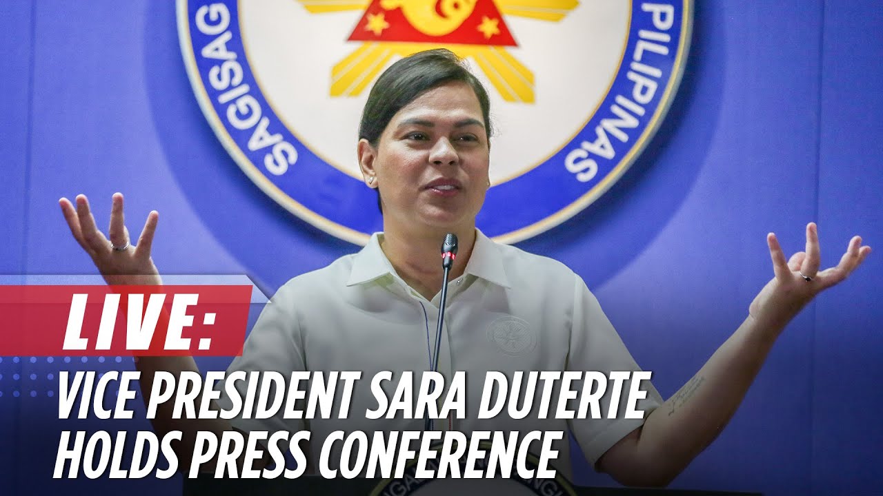 LIVE: Vice President Sara Duterte holds press conference | November