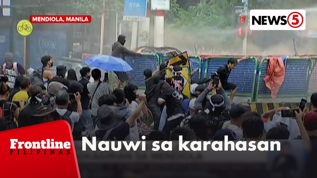 Mga raliyista at pulis, nagkagirian sa Mendiola | Frontline Pilipinas