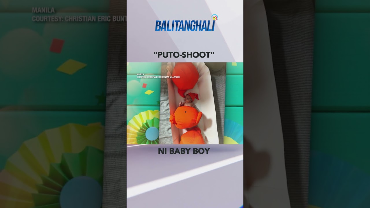 TRENDING na bihis Pinoy street food photoshoot ng isang baby.