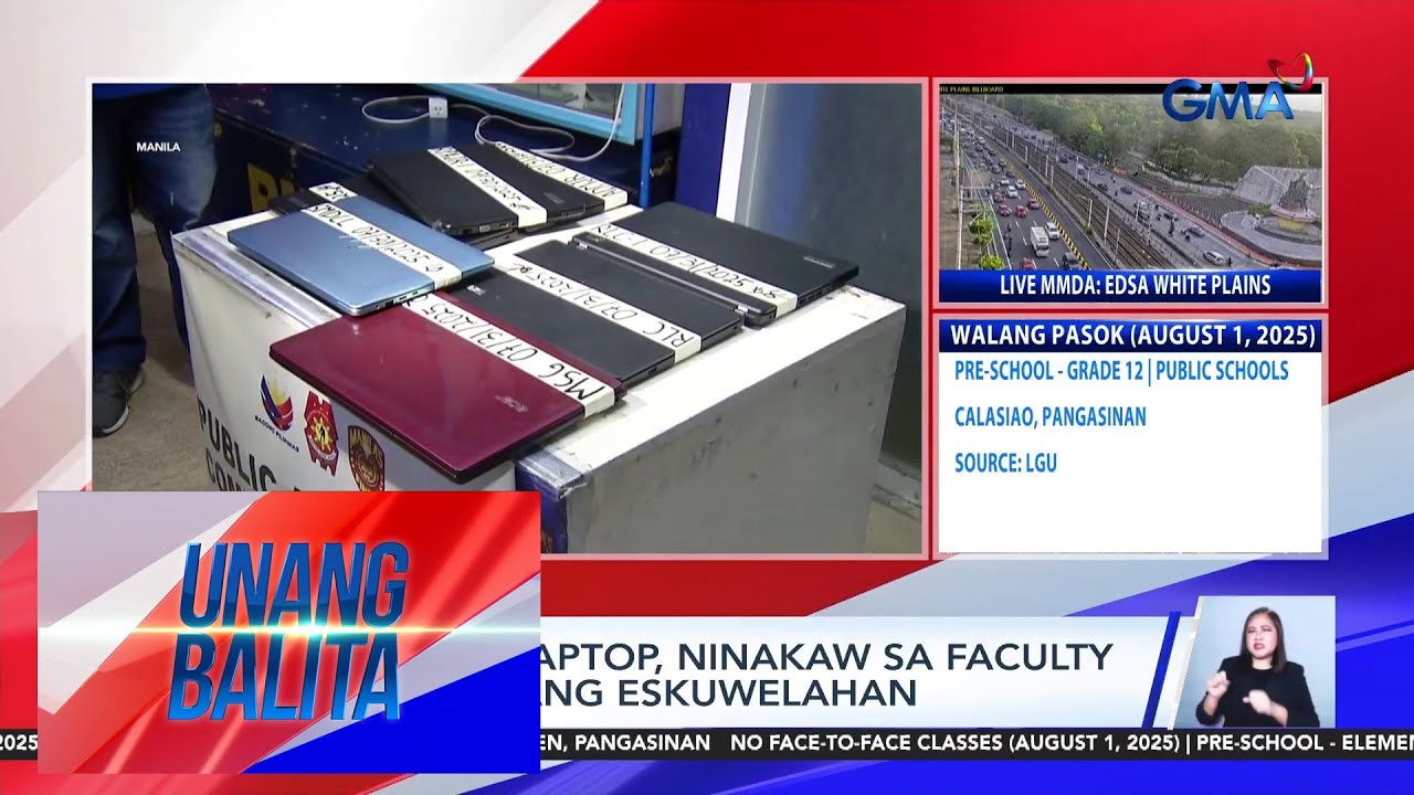 Mahigit 30 laptop, ninakaw sa faculty room ng isang eskuwelahan