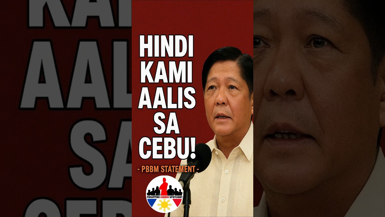 “Hindi Kami Aalis sa Cebu!” — PBBM’s Powerful Assurance (Nov