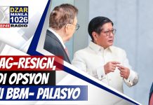 #SonshineNewsblast: Palasyo, pinalagan sa sinabing 'di opsyon ang pag-resign ni BBM