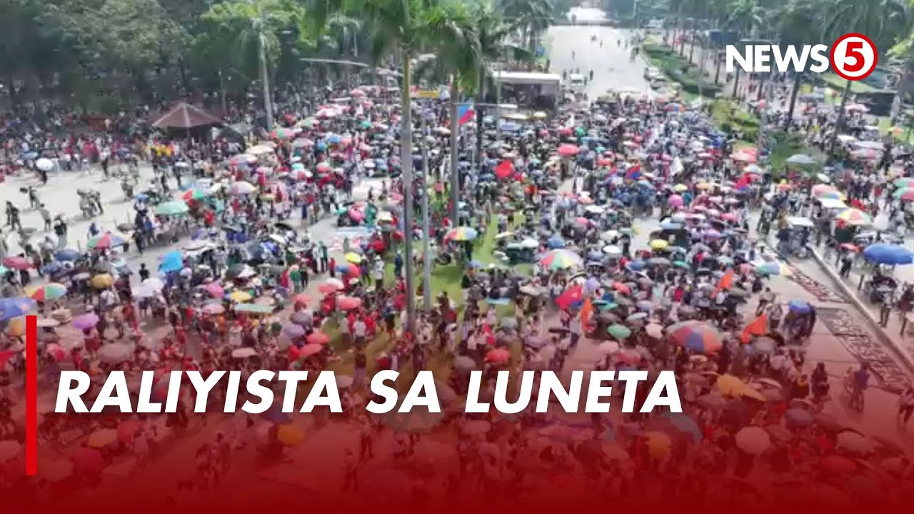Sitwasyon ng malawakang kilos-protesta sa Luneta, Maynila
