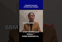 BBM Resign 📍ZALDY CO MAY EBINUNYAG