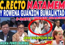 BREAKING MARCOLETA GINISA si RECTO SENATE HEARING MAHARLIKA FUND GUANZON BBM RESIGN na? #prrd#vpsara