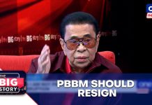 Better for PBBM to resign than be overthrown like his father — Singson