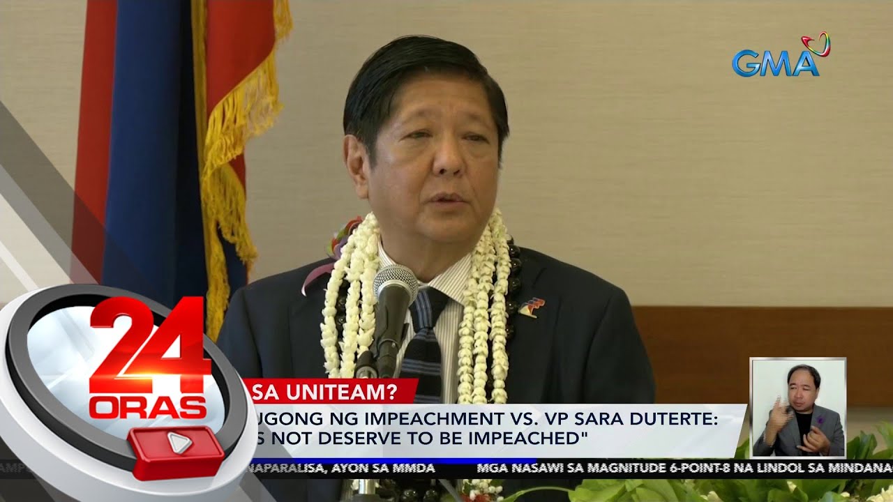 PBBM sa ugong ng impeachment vs. VP Sara Duterte: