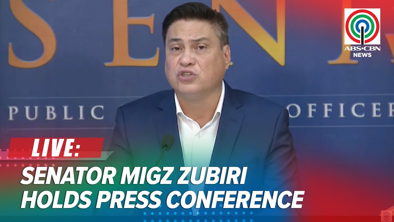 LIVE: Senator Migz Zubiri holds Kapihan sa Senado press briefing