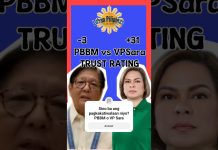 PBBM vs VP Sara Trust Rating #bbmresign #saraduterte #rodrigoduterte