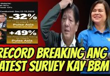 PANG RESIGN NATO! 🤣 BREAKING DA RECORD ANG LATEST SURVEY KAY PBBM