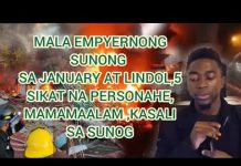 ISANG NAPAKALAKAS NA LINDOL AT MALA EMPYERNONG SUNONG SA MAYNILA, JANUARY PREDICTION.