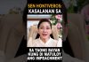 SEN HONTIVEROS KASALAN SA TAONG BAYAN KUNG DI MATULOY ANG IMPEACHMENT #latest #pbbm #vpsarahduterte