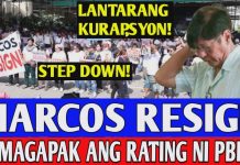 MARCOS RESIGN! Dahil sa LANTARANG kurap-sy0n lumagapak ang rating ni PBBM!!!