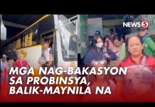 Mga nag bakasyon sa probinsya, balik Maynila na