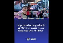 Mga pasaherong pabalik ng Maynila, dagsa na sa ilang mga bus terminal