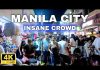 Manila Right Now 🇵🇠Jam-Packed Streets, Massive Crowds & Non-Stop City Action | Real Street Life 4K