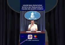 Liquor ban, ipatutupad sa Maynila kasabay ng Traslacion 2026