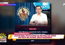 Liquor ban, ipatutupad sa Maynila sa araw ng Pista ng Poong Jesus Nazareno