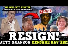 MARCOS RESIGN! ATTY GUANZON DISMAYADO AT GIGIL NA PINAPA RESIGN SI BBM SA KAPALPALKAN BILANG PANGULO