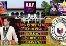 UKP, EP. 597 – PBBM, pinepetisyon na ma-impeach? Plus: Reaction sa video nina Llamas et al!