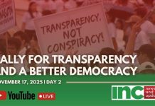 Rally For Transparency and a Better Democracy (November 17, 2025)