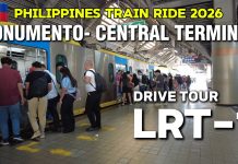 Riding a TRAIN in MANILA LRT 1 PHILIPPINE'S MODERN RAILWAY SYSTEM|DRIVE TOUR.
