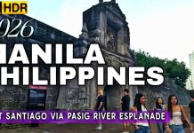 Manila City 2026 Tour | Pasig River Esplanade To Fort Santiago In Stunning 4K HDR | Philippines