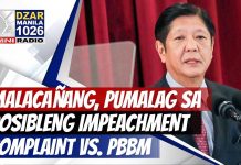 #SonshineNewsblast: Malacañang, pumalag sa posibleng impeachment complaint vs. PBBM