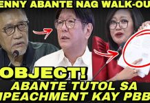 BENNY ABANTE AYAW MA IMPEACH SI PBBM NAG WALK-OUT‼️