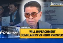 At The Forefront: Impeachment Complaint vs PBBM What Happens Next? | Chavit Singson