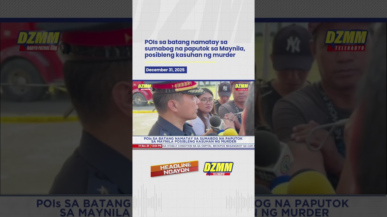 POIs sa batang namatay sa sumabog na paputok sa Maynila,