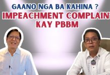GAANO KAHINA ANG IMPEACHMENT COMPLAINT KAY PBBM?