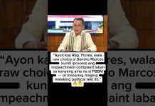 “Sandro Marcos, walang choice kundi iprocess ang impeachment ni PBBM — Rep. Flores 😱”