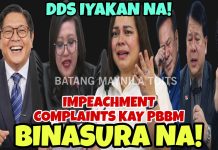 BETTER LUCK NEXT TIME MGA DDS! IMPEACHMENT COMPLAINTS KAY PBBM INSUFFICIENT IN SUBSTANCE! BINASURA!