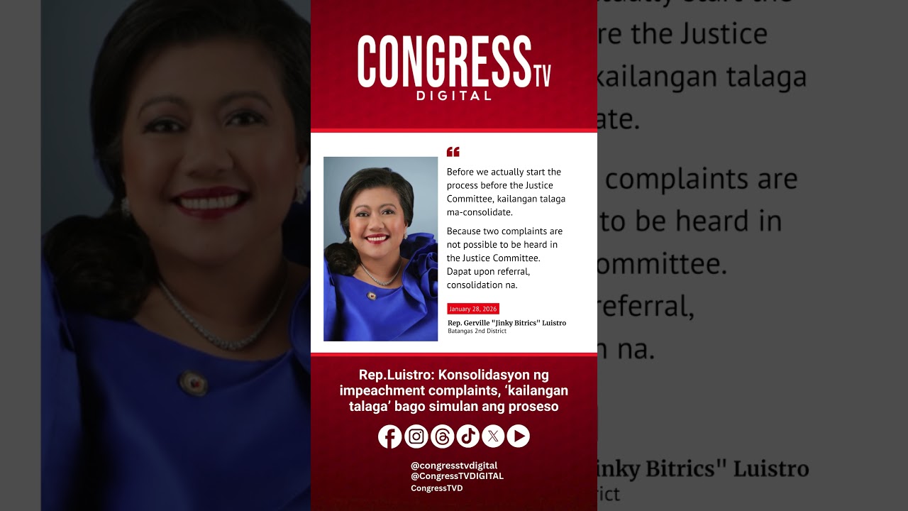 Rep.Luistro: Konsolidasyon ng impeachment complaints, ‘kailangan talaga’ bago simulan ang