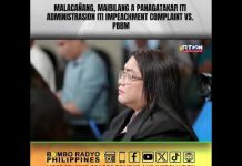 MalacaΓ±ang, maibilang a panagatakar iti administrasion iti impeachment complaint vs PBBM