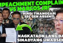 IMPEACHMENT COMPLAINT VS PBBM! HINDI TINANGGAP! SEC GENERAL ABSENT! NAGKATAON BA O SINADYA?