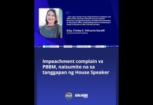 Impeachment complain vs PBBM, naisumite na sa tanggapan ng House Speaker