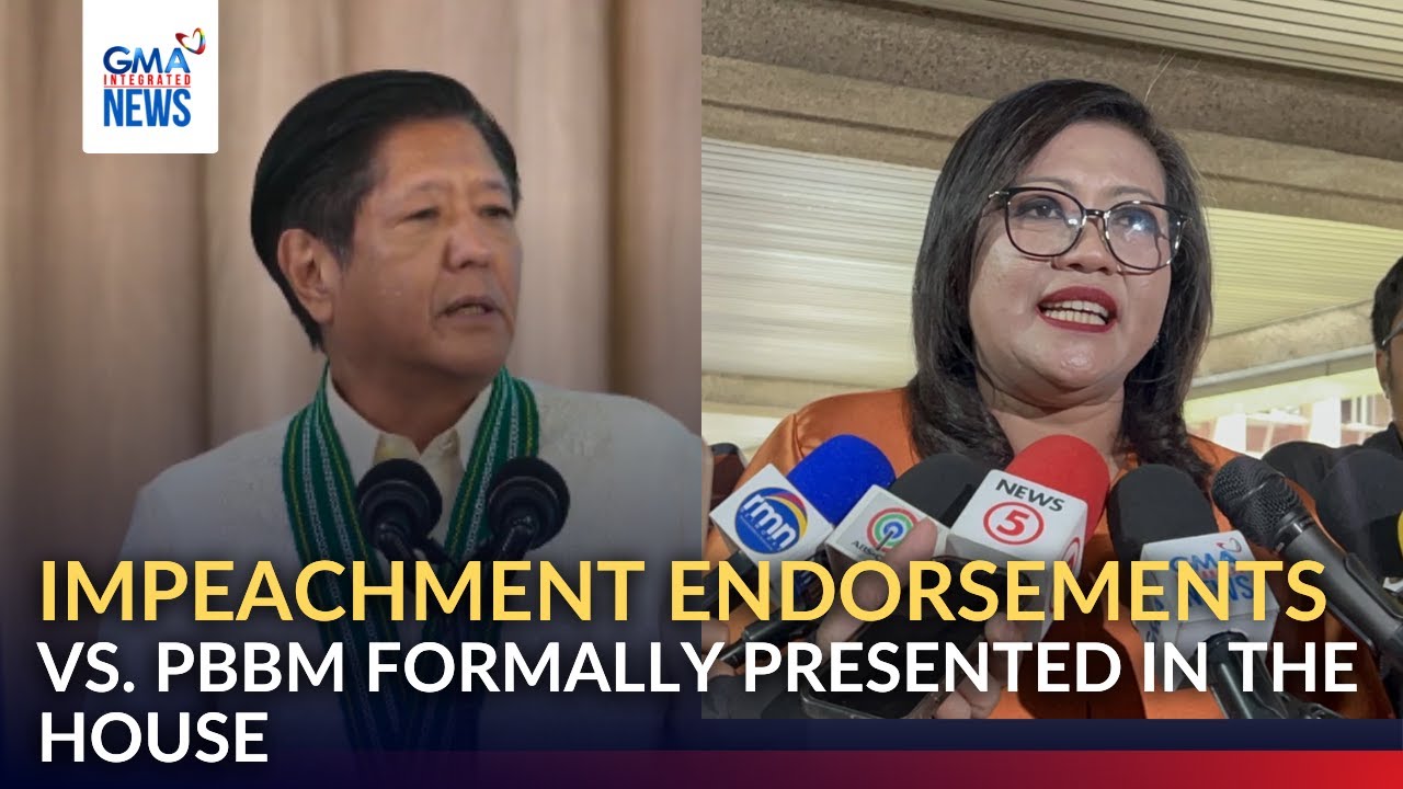 Impeachment endorsements vs. PBBM formally presented in the House |