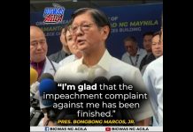 PBBM masayang-masaya matapos makaiwas sa impeachment