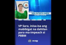 VP Sara, inisa-isa ang mabibigat na dahilan para ma-impeach si PBBM