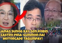 Usec.Castro pinasummons sa Batangas! Llamas Sunog kay Sen.Robin! BBM Resign Motorcade tagumpay