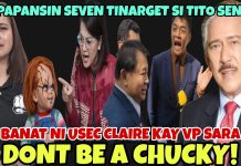 USEC CLAIRE BINANATAN ANG !MOR4L NA PAHAYAG NI INDAY SARA! GRUPO NI TOPACIO DINEMANDA SI TITO SOTTO!