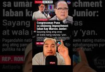 Impeachment kay BBM sayang lang daw sa oras ayon kay PUNO! pero pag kay Vp Sara gigil sila?!