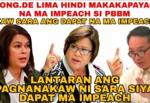 CONG.DE LIMA HINDI HAHAYAANG MA IMPEACH SI PBBM!