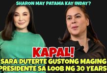 PALDONG PALDO 30 YEARS! SARA DUTERTE GUSTO MAGING PANGULO NG 30 YEARS? INDAY SAPUL KAY MEGASTAR!