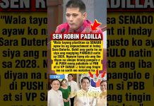 SEN. ROBIN PADILLA HINDI PABOR SA IMPEACHMENT NI VP SARA DUTERTE. #pbbm #prrd #duterte