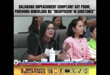 Dalawang impeachment complaint kay PBBM, parehong idineklara na “insufficient substance”