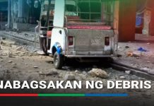 E-trike driver nabagsakan ng canopy ng isang commercial building sa Maynila