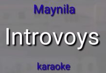 Maynila (Introvoys) karaoke 🎤